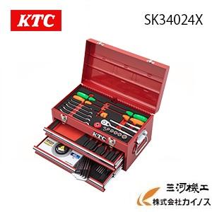 KTC  SKX0102スタンダードセット SK34024X【DIY  コンパクト   工具セット 工具箱】｜mikwa-kiko