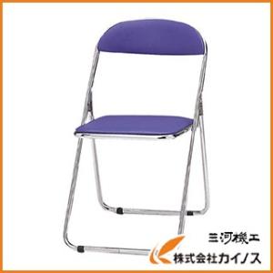 TRUSCO中山 TRUSCO 折りたたみパイプ椅子 ウレタンレザーシート貼り