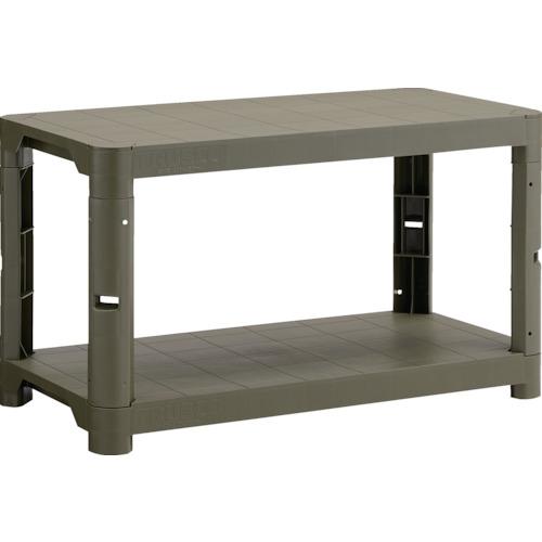 TRUSCO プラ棚 高さ515-2段タイプ コーナーキャップ4個付 つや消しOD ＜TPT-134...