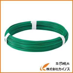 TRUSCO(トラスコ) カラー針金 ビニール被覆タイプ グリーン 線径2.6mm TCW-26GN 2mvetro TRUSCO カラー針金 ビニール被覆タイプ グリーン #12線径2.6mm 1kg