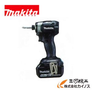 マキタ 充電式インパクトドライバ TD173DXB 18V 6.0Ah セット品 (バッテリBL1860B×2本・ケース付) ※充電器【別売】 ブラック 黒｜mikwa-kiko