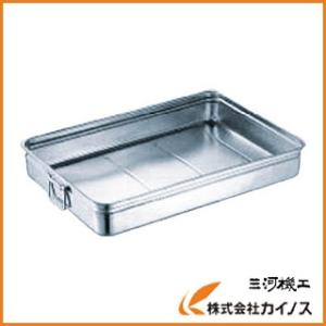 スギコ 18−8ステンレス番重バット 大浅型 手付 550x370x80 SH-5537 