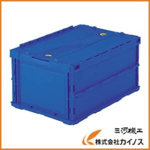 トラスコ中山 TRUSCO ダンボー 薄型折りたたみコンテナ 50L ロックフタ