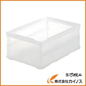 TRUSCO 薄型折りたたみコンテナスケル 40L 透明 TSK-O40B TM