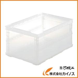 TRUSCO 薄型折りたたみコンテナスケル 40L 透明 TSK-O40B TM