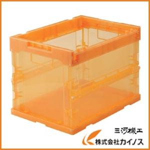 TRUSCO α折りたたみコンテナ 20L 透明レッド TR-S20R R : カイノス