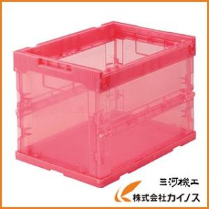 TRUSCO 薄型折りたたみコンテナスケル 40L 透明 TSK-O40B TM