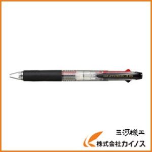 uni ジェット3色ボールペン太字 透明 SXE340010.T (10本)