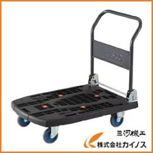 トラスコ中山 TRUSCO MPK-906F2-BK 樹脂台車 カルティオビッグフラット 回転:900Ｘ600【市川行徳店】【店頭取引限定】【中古】管理番号：IT6T6TP1N2SD 代引き不可 TRUSCO トラスコ 軽量樹脂製台車カルティオビッグ(折畳