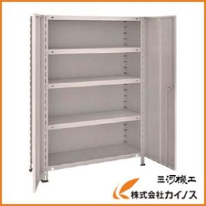 TRUSCO中山 TRUSCO 軽量棚両開扉付 875X383XH1200 天地4段 43V-T24 NG