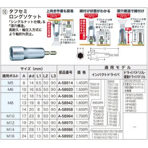 マキタ（makita） タフセミロングソケット 適応ボルト M16 24mm ＜A