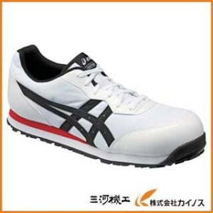 アシックス ウィンジョブ CP201 ホワイト×ブラック 25．0cm FCP201.0190-25...
