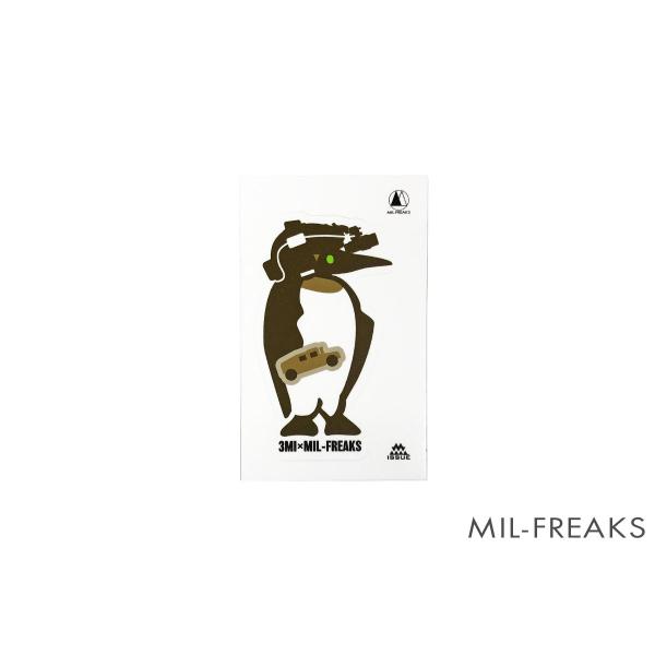 3 MADE ISSUE x MIL-FREAKS コラボ TAC PENGUIN 耐水ステッカー ...