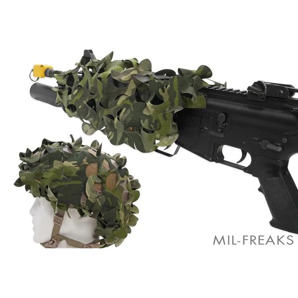 TMC カモフラージュ レーザーカット ヘルメット / ライフル カバー マルチカムトロピック