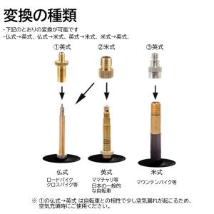 自転車 バルブ 変換 アダプター 3種 仏式 ...の詳細画像2