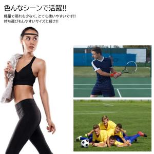 1本 スポーツ バンド ヘッドバンド 細型 黒...の詳細画像3