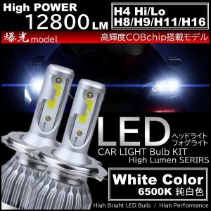 激光 LEDヘッドライト LEDフォグランプ  H4/H8/H9/H11/H16 高品質 COBチップ LEDフォグ 12800LM 6500K オールインワン C6