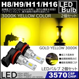 H8 H11 H16 HB4 LED イエロー フォグランプ バルブ ファンレス 車検