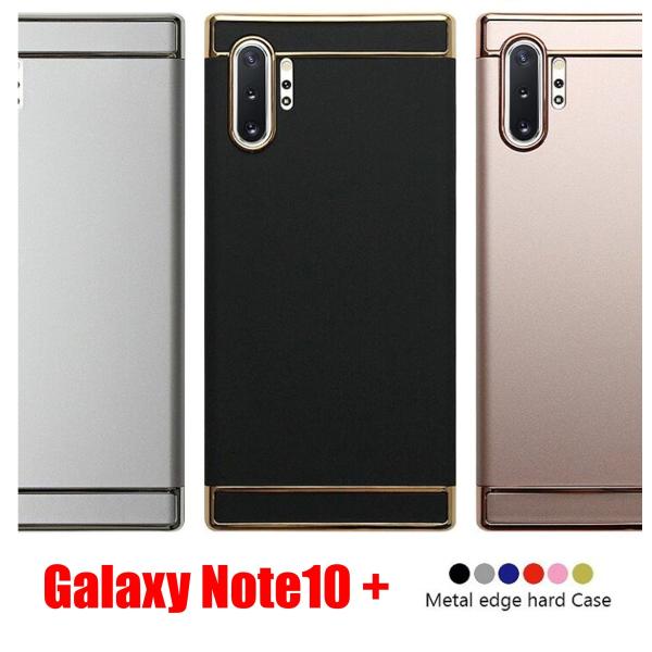 Galaxy Note10 + スマホケース ギャラクシー ケース メタルエッジ ハード ポリカーボ...