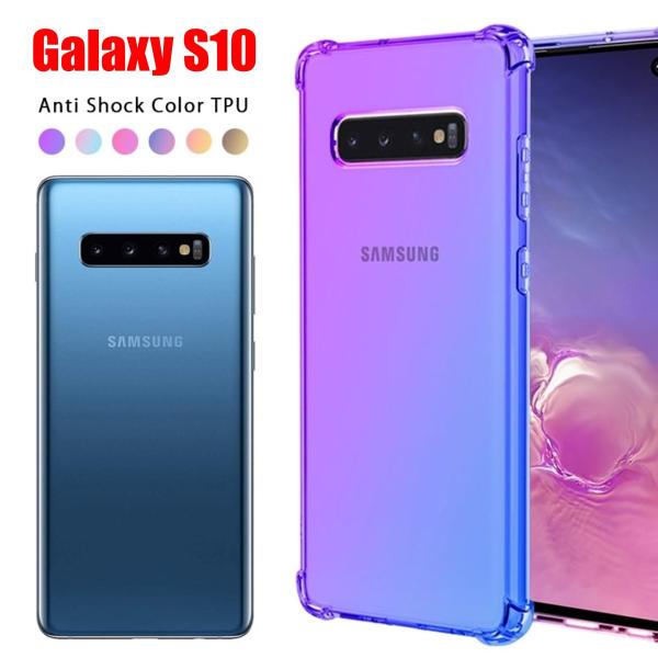 Galaxy S10 スマホケース ギャラクシー ケース クリア カラー グラデーション TPU 耐...