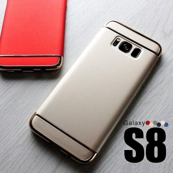 Galaxy S8 スマホケース ギャラクシー ケース メタルエッジ ハード ポリカーボネート メタ...