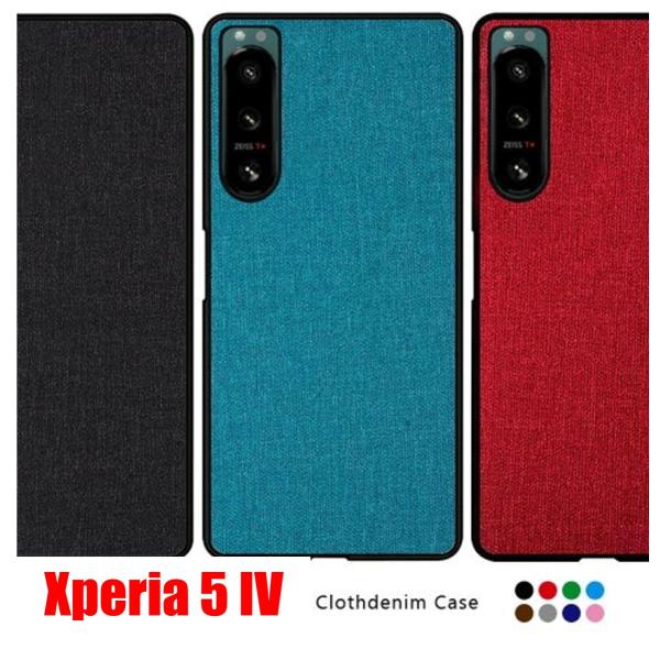 Xperia 5 IV スマホケース エクスペリア ケース ソフト デニム調 カラフル カラー TP...