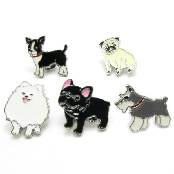 ブローチ レディース 犬 いぬ ドック ドッグ ピンブローチ かわいい CES10057