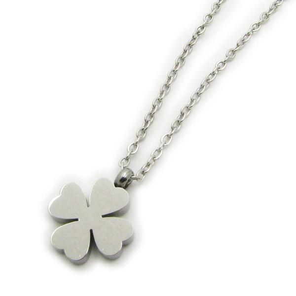 ネックレス レディース クローバー 四つ葉 ステンレス チェーンネックレス メンズ 幸運 招福 CH...