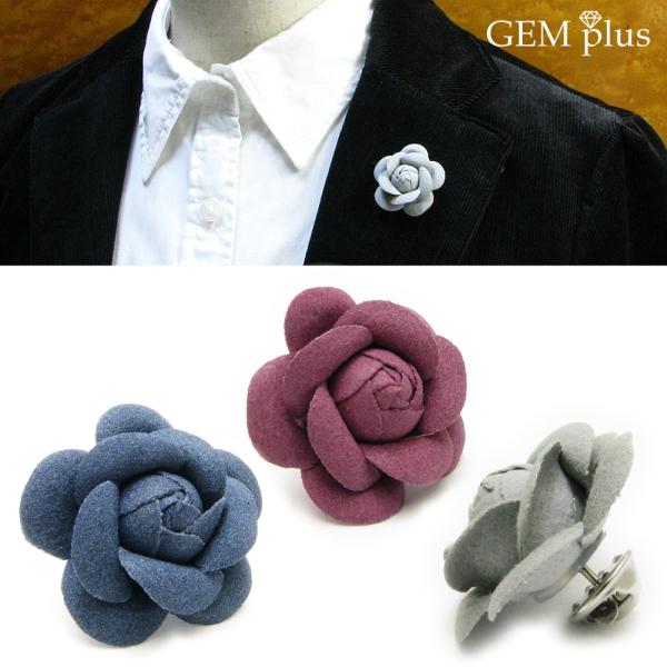 ピンブローチ ラペルピン メンズ レディース 薔薇 バラ カメリア フラワー 花 ピンブローチ js...