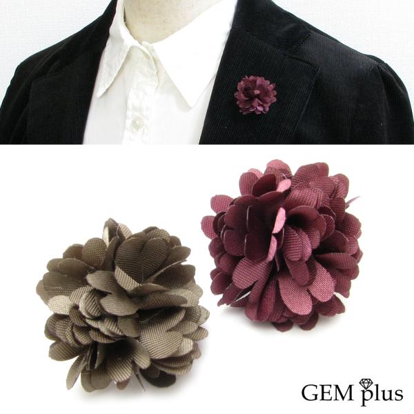 ピンブローチ ラペルピン メンズ レディース コサージュ フラワー シンプル 花  結婚式 js10...