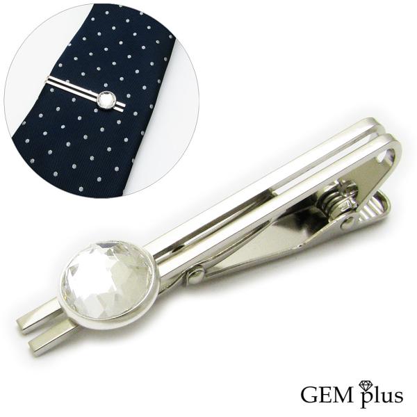 タイピン メンズ クリスタルガラス タイピン シンプル 結婚式 当店オリジナル js10053