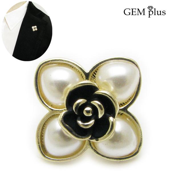 ブローチ ラペルピン レディース メンズ パール 薔薇 バラ 花 ピンブローチ タックピン ピンズ ...