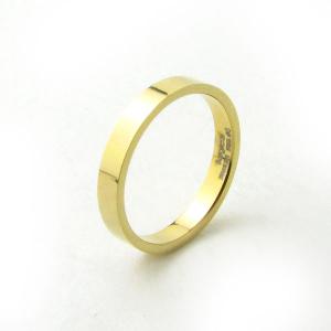 指輪 リング ステンレス ゴールドカラー シンプルKR303｜miles