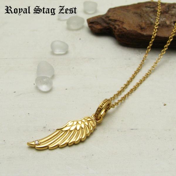 ネックレス メンズ レディース シルバー K23RGP ゴールド RoyalStag ZEST 翼 ...
