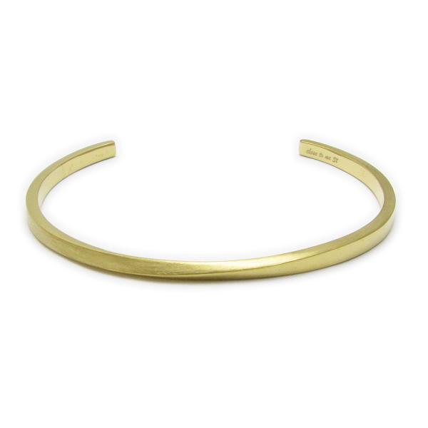 バングル メンズ ステンレス ゴールドカラー シンプル マット ブレスレット close to me...
