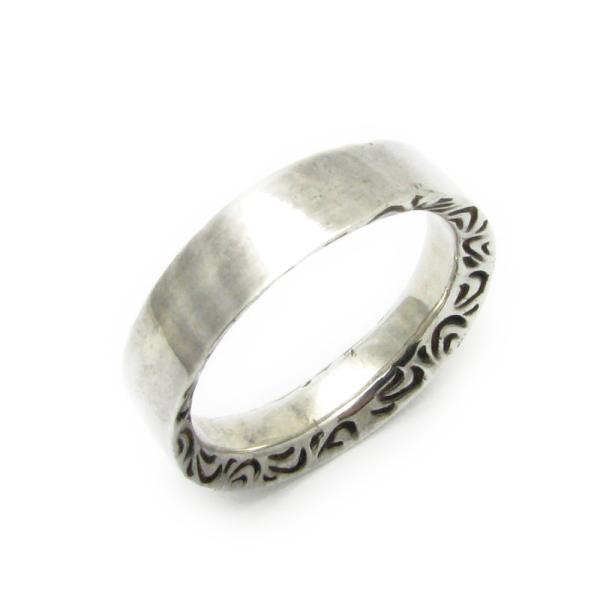 指輪 シルバーリング メンズ レディース シンプル 唐草 TR43001