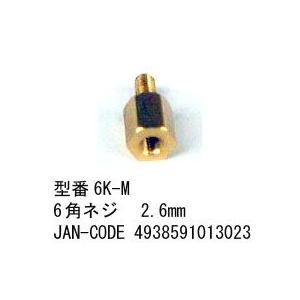 6角ネジ(2.6mmタイプ)/10個セット(PN-6K-M)