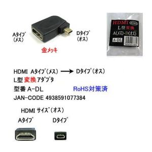 HDMI Aタイプ メス → HDMI Dタイプ オス 変換アダプタ DA-A-DL｜milford