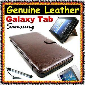 Galaxy Tab用天然レザーケース/ブラウン【GTAB-LC04】｜milford