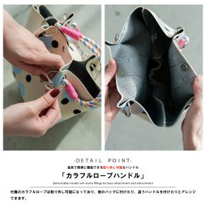 カラフルロープニットバッグ ニットバッグ コー...の詳細画像2