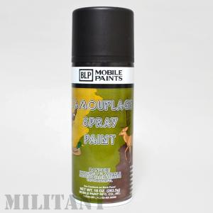 BLP MOBILE PAINT 艶消し 軍用塗料 マッドブラック(ＢＬ)カモフラスプレー