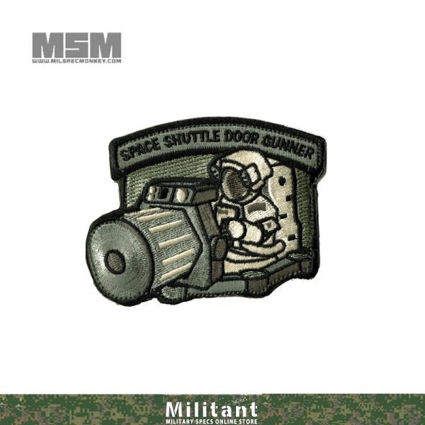 （ネコポス対応）MILSPEC MONKEY パッチ Shuttle DoorGunner（刺繍） ...