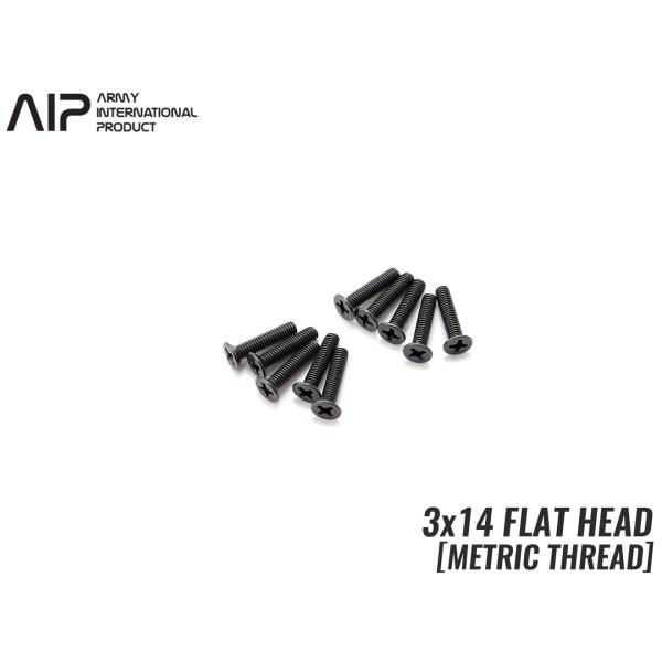 AIP-SC-03　AIP メカボックススクリュー 3×14(皿頭ミリネジ)