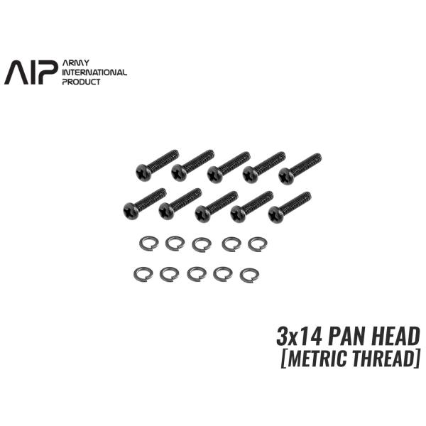 AIP-SC-05　AIP メカボックススクリュー 3×14(鍋頭ミリネジ)