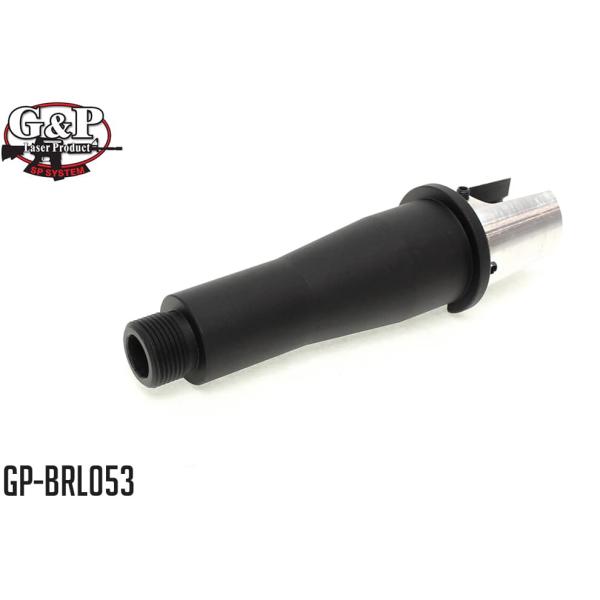 GP-BRL053　G&amp;P 4インチ ファイティングキャット テーパー アウターバレル CW/BK