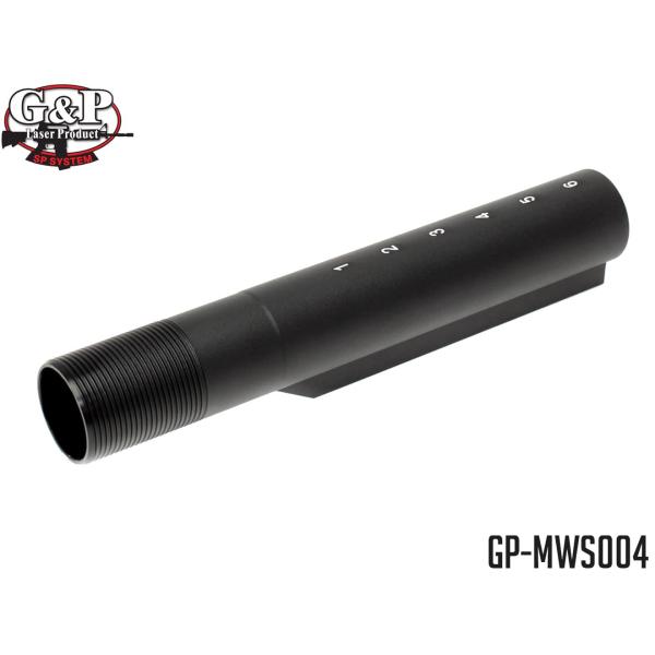 GP-MWS004　G&amp;P M4 MWS バッファチューブ 6P BK