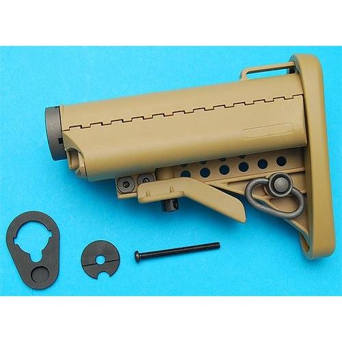 GP915S　G&amp;P AEG Mod バットストック w/5ポジションバッファチューブ SAND マ...