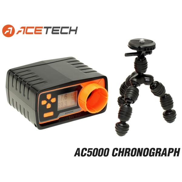 H0703B-002　1年間保証&amp;日本語取説付 ACETECH AC5000  弾速計 三脚付き(マ...
