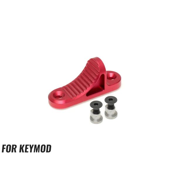 H2039RK　B5 ショート K タイプ CNC グリップストップ KeyMod RED