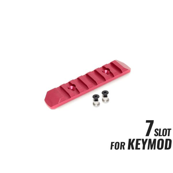 H2557RK7　CNC Keymod レール 7スロット RED レッド